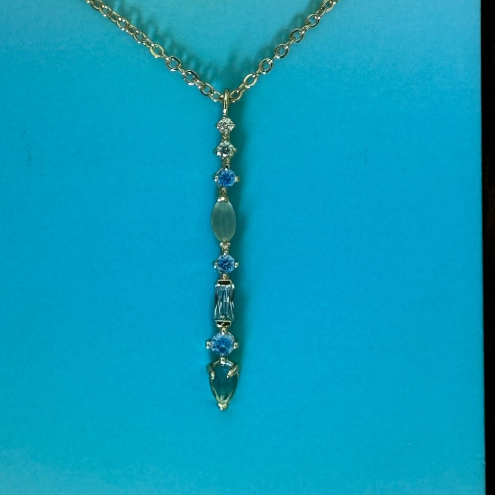 Anthropologie March  birthstone pendant necklace - Picture 9 of 14